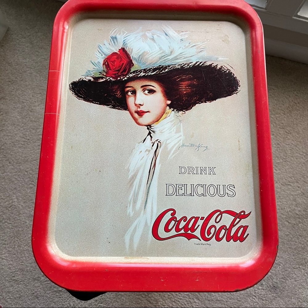 Vintage Coca Cola Tray Collectible Metal Tray